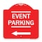 Signmission Thanks for Coming Turn Right for Exit Event Parking with Left Arrow, A-DES-RW-1818-22824 A-DES-RW-1818-22824 - alternate 1